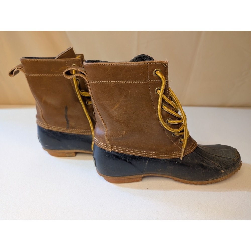 G.H. BASS Harlequin Duck Boots Women's Size 9M – Brown Leather, Moderate Wear - Picture 6 of 7